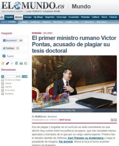 ponta-plagiat-el-mundo Ponta, plagiat - Prea multi infractori in Romania