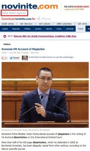 Ponta, plagiat - Prea multi infractori in Romania
