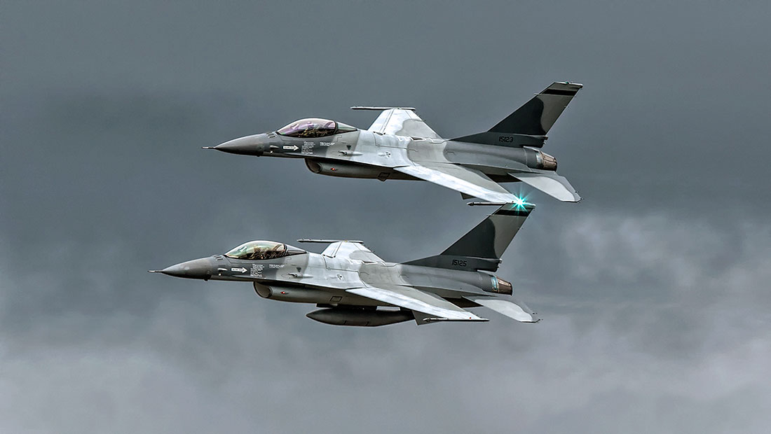 Cocar Romeno, F-16, RoAF - 15123 and 15125