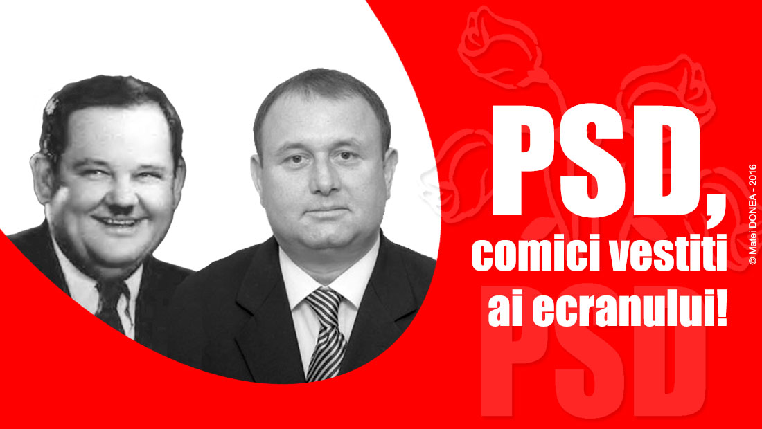 PSD, comici vestiti ai ecranului