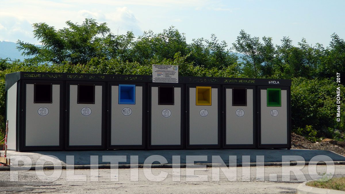 Otelu Rosu, grup de pubele ecologice