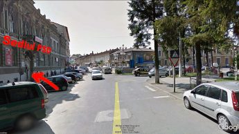 Autoturisme parcate la sediul psd Caransebes