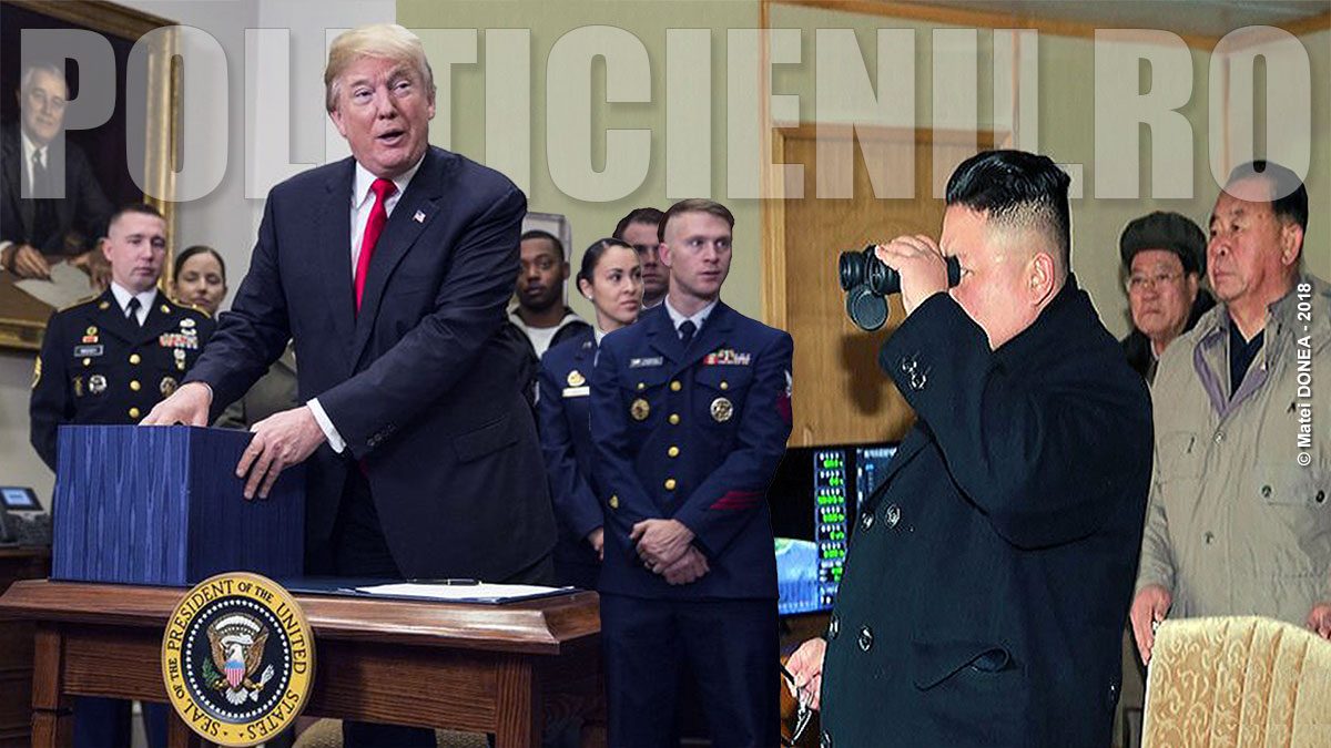 Donald Trump and Kim Jong Un