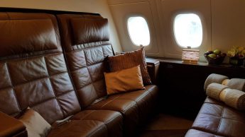 Etihad A380, residence living room