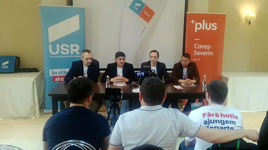 Conferinta USR-Plus la Resita Conferinta USR-Plus la Resita