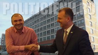 Felix Borcean si Adrian Cican la spitalul din Caransebes