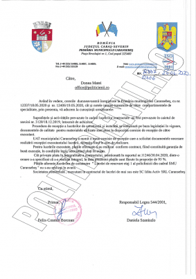 Raspunsul primarului Felix Borcean