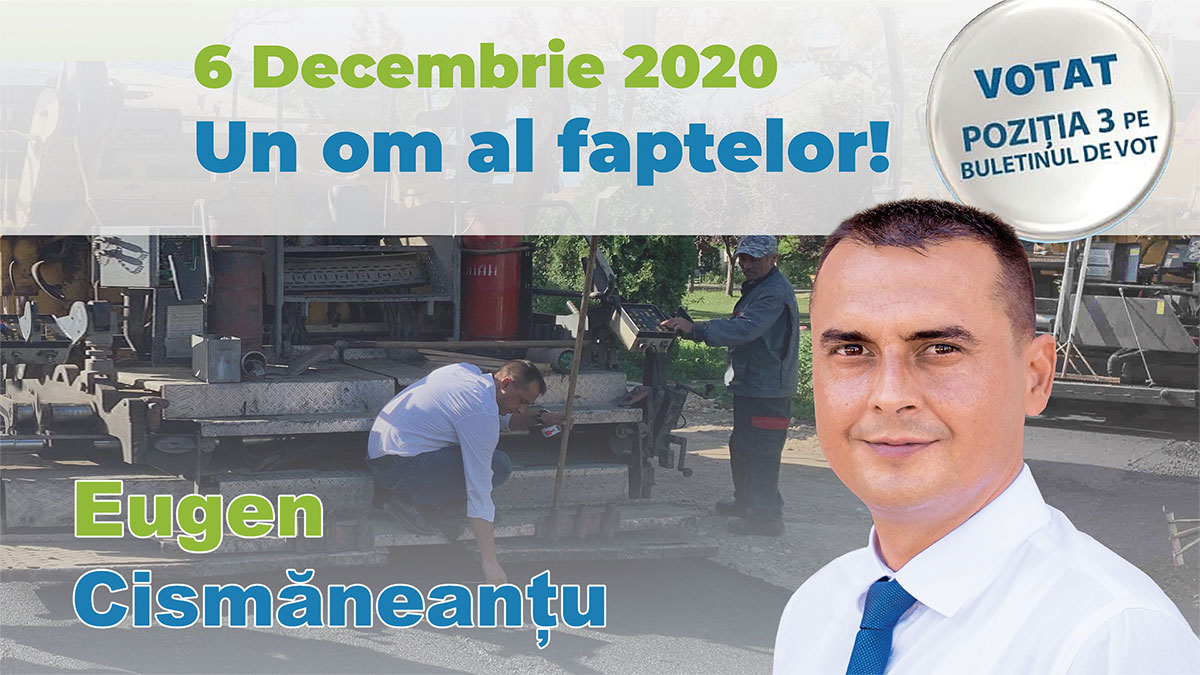 Eugen Cismaneantu, sunt onorat sa ma prezint in fata dumneavoastra