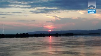 Apus de Soare pe Dunare la Moldova Noua