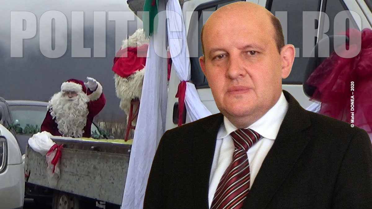 Luca Malaiescu alaturi de Mos Craciun