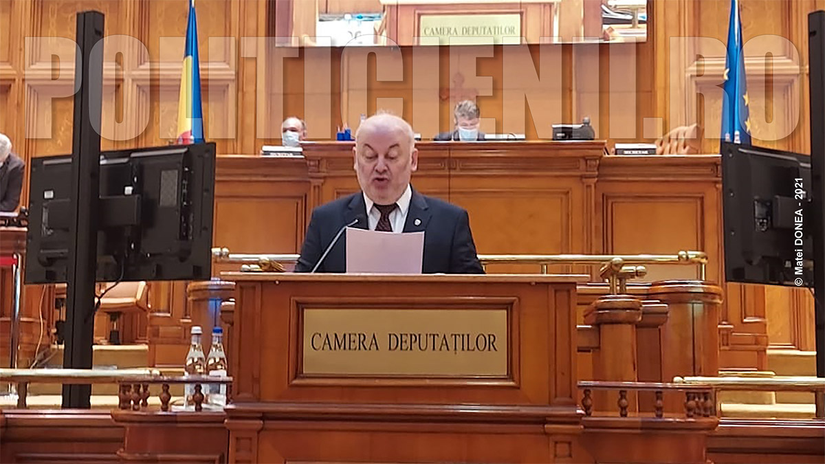 Deputatul Marius Damian, declaratie politica in parlament