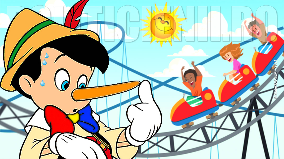 Pinocchio whit roller-coaster