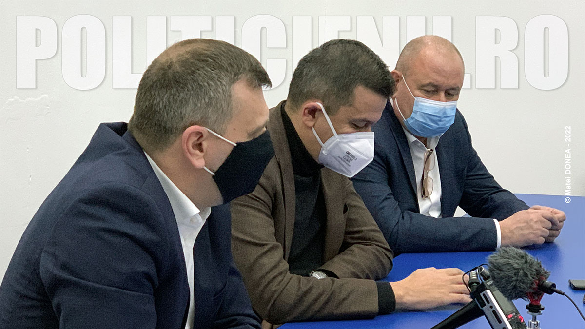 Conferinta de presa, Silviu Hurduzeu, Sorin Grindeanu si Ion Mocioalca