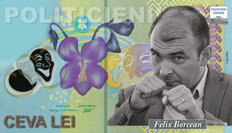 Felix pe bancnota cu lei