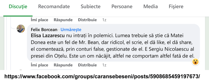 Comentariu Felix Borcean Comentariu Felix Borcean