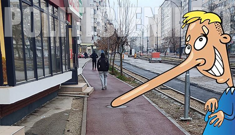 Fara trotuar, doar pista de biciclete