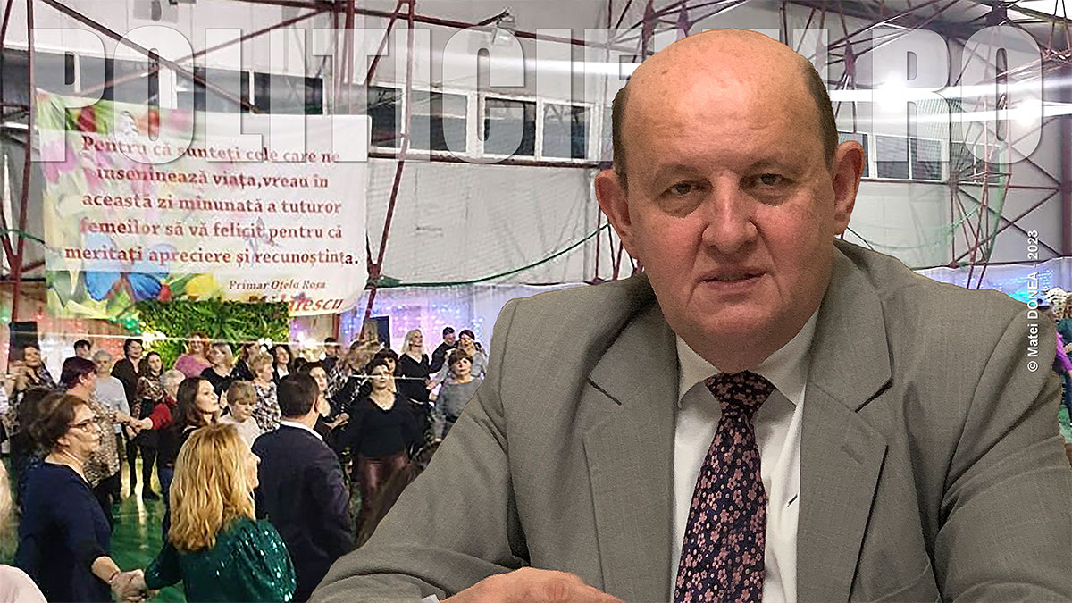 Primarul Luca Malaiescu sarbatorind doamenele orasului de ziua femeii