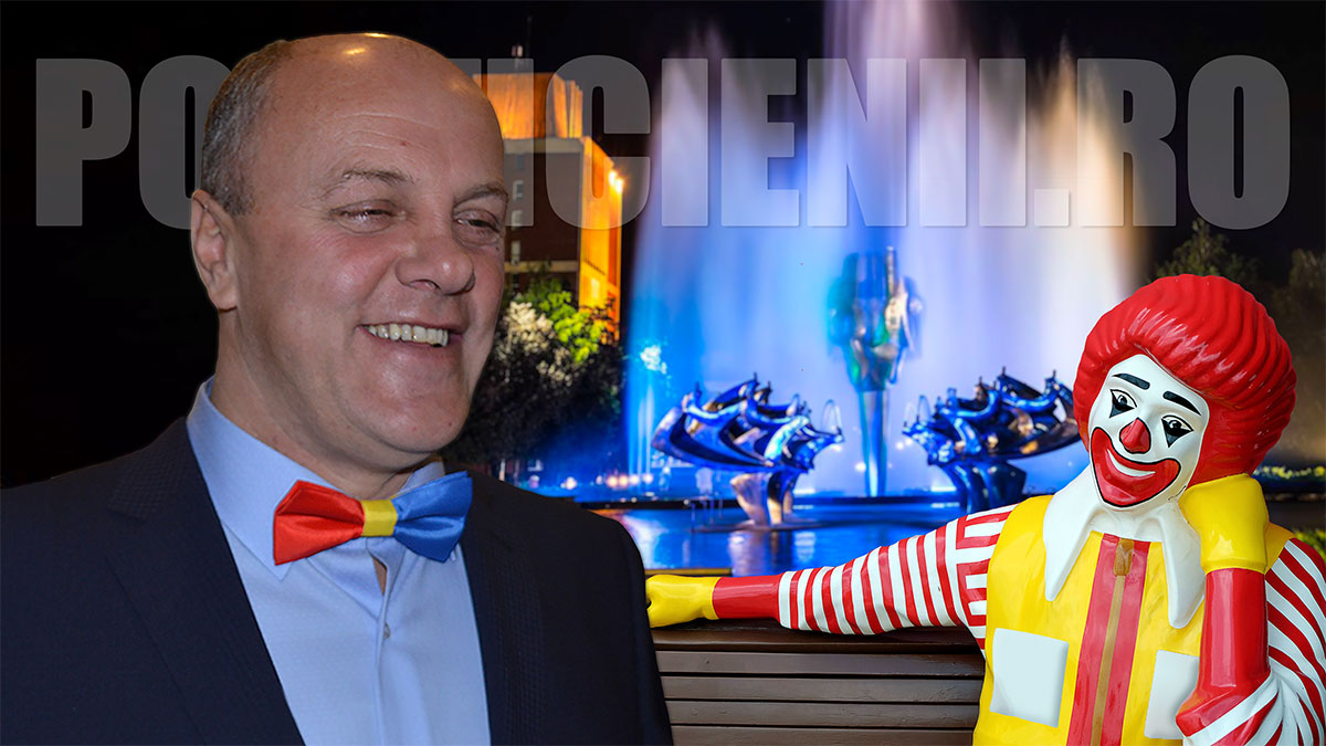 Primarul Ioan Popa si fantana cinetica din Resita