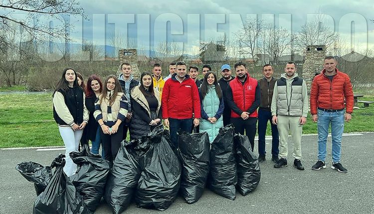Tinerii Social Democrati, ecologizare in parcul Gura Jgheabului din Otelu Rosu