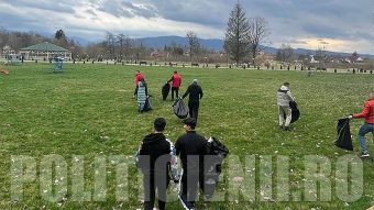 Tinerii Social Democrati, ecologizare in parcul Gura Jgheabului din Otelu Rosu