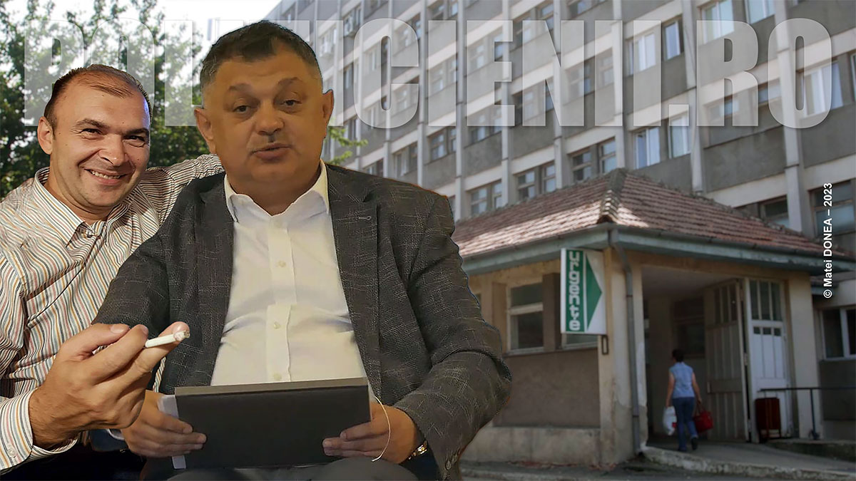 Primarul Felix Borcean si directorul spitalului, Adrian Dumbrava