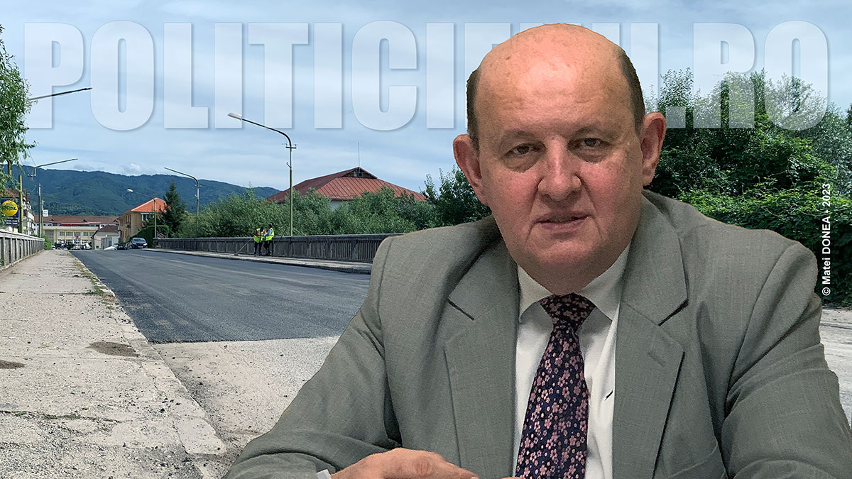 Podul de beton din Otelu Rosu a fost asfaltat