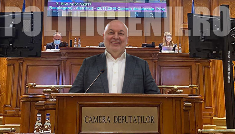 Marius Damian in Camera Deputatilor, octombrie 2023