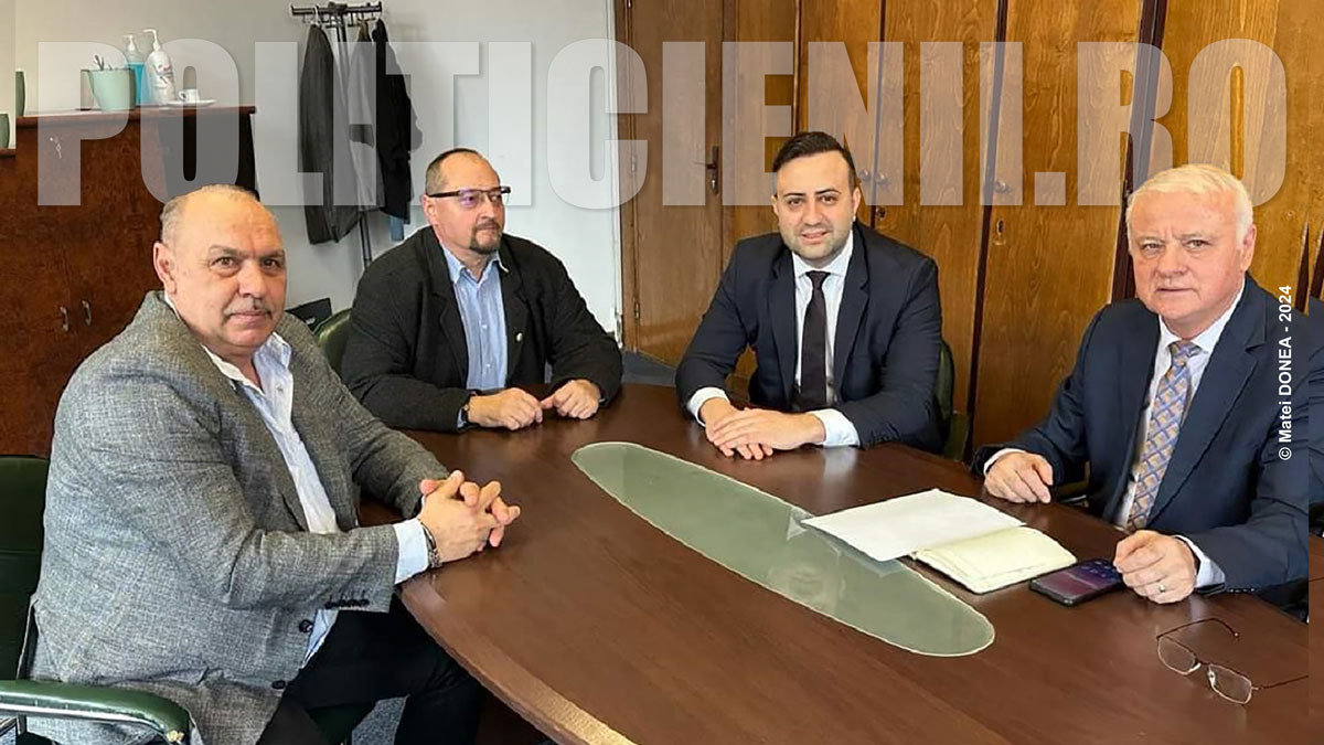 Dumitru Rujan, Jaro Marsalic si primarul Petru Panescu la Ministerul Dezvoltarii