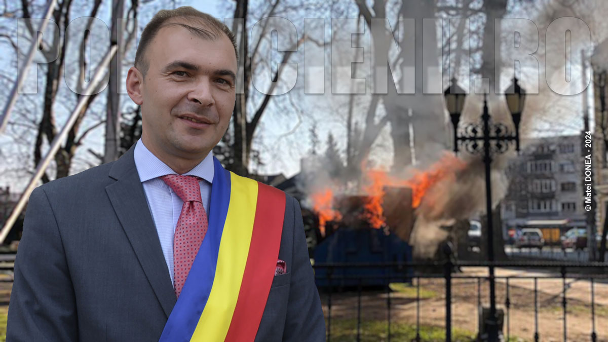 Felix Borcean, parcul Dragalina - incendiu