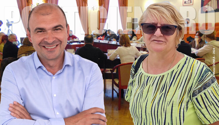 Ioana Musteta si primarul Felix Borcean