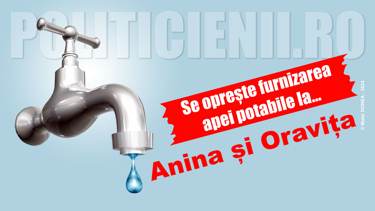 Se opreste apa la Anina si Oravita