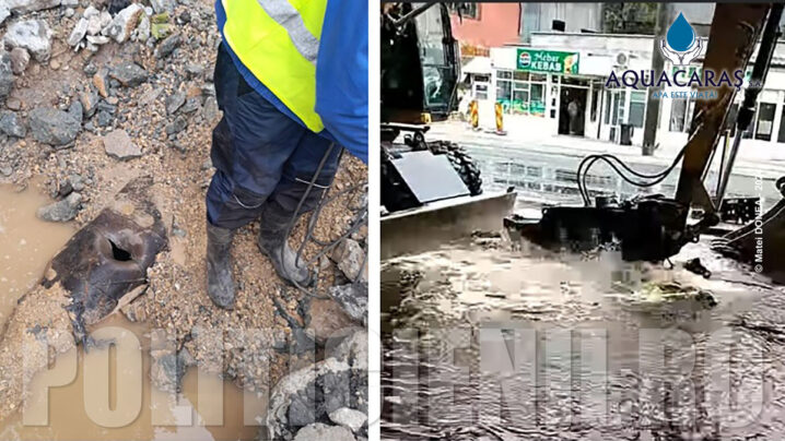 Interventie la avaria din zona "Universalului vechi"
