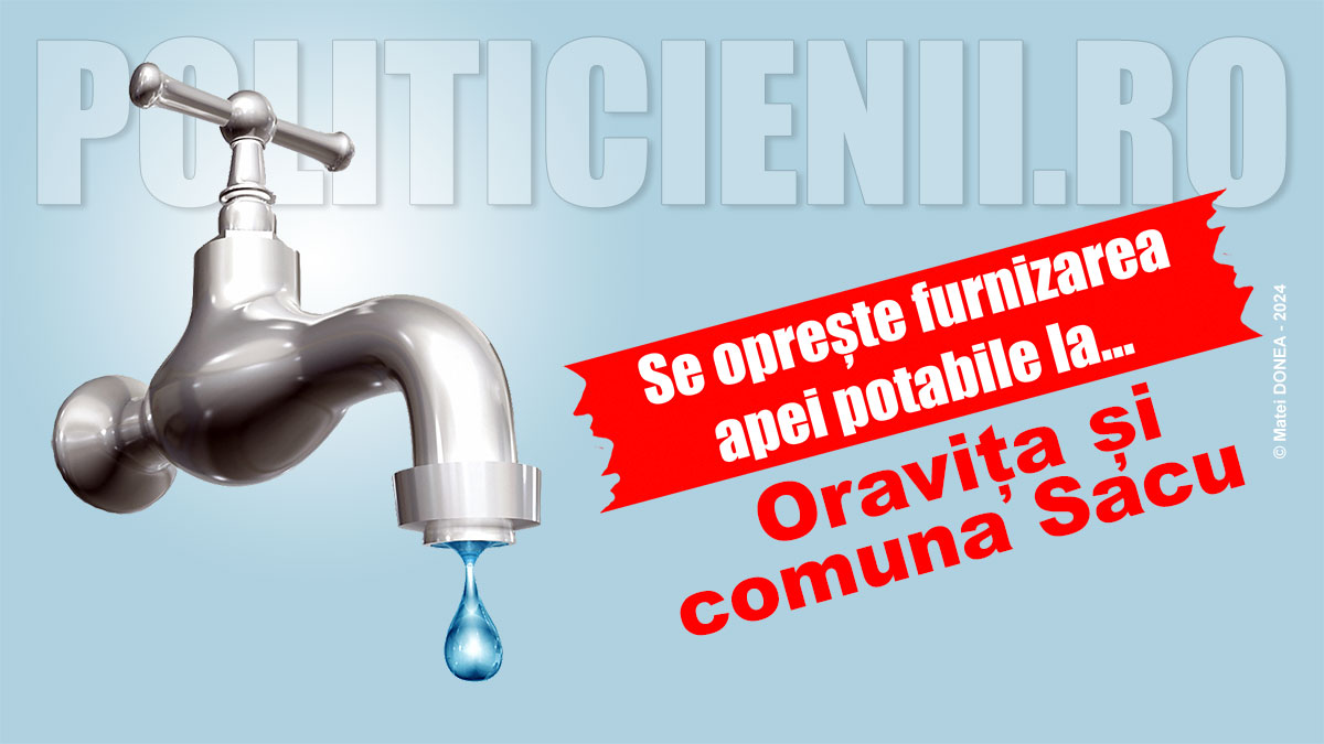 Se opreste apa la Oravita si Sacu