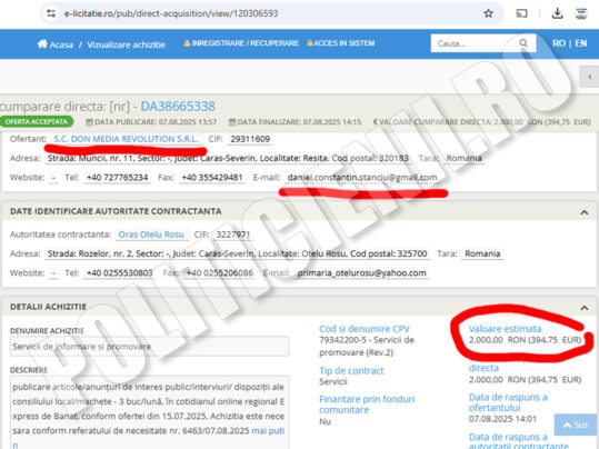 Achizitie directa SEAP - DA38665338 Achizitie directa SEAP - DA38665338