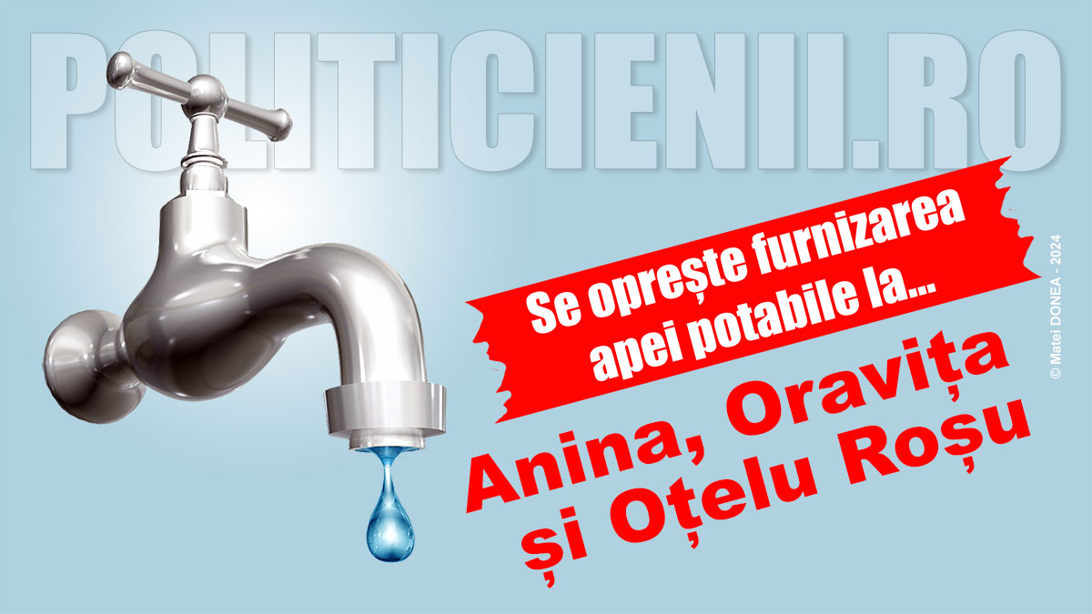 Se opreste apa la Anina, Oravita si Otelu Rosu