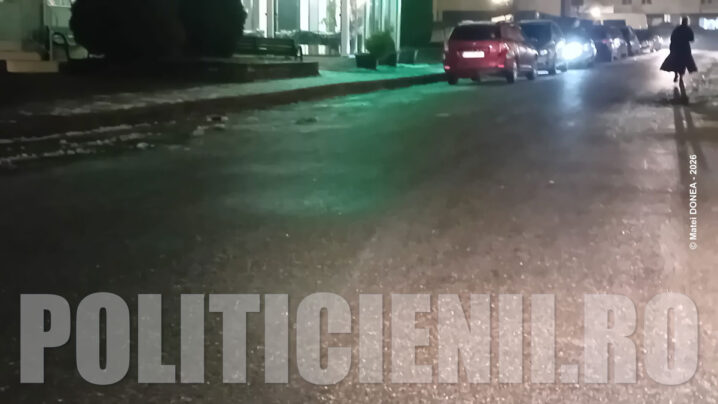 Otelu Rosu e un patinoar numai bun sa-si rupa pesedeii gatul!