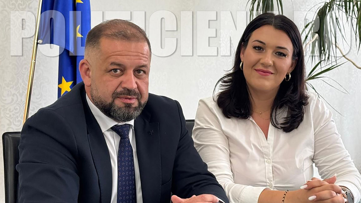 Primarul "Inocentiu" Goja si "Vicesa" Maria Florea