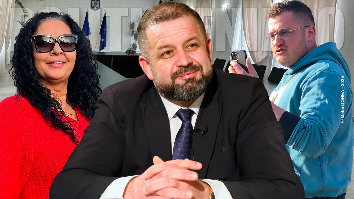 Primarul "Inocentiu" Goja plus fripturistii Simona Tomici si Raul Oprisor