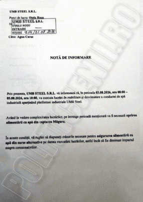 Informare UMB Steel SRL - Otelu Rosu Informare UMB Steel SRL - Otelu Rosu
