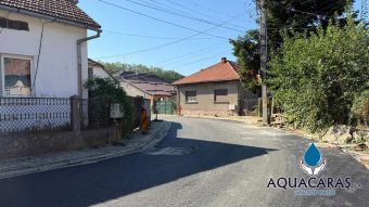 Str Avram Iancu, investitii Aquacaras la Otelu Rosu