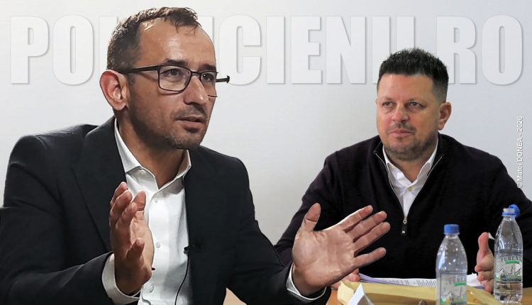Fostul primar Adrian Torma si actualul edil interimar Cosmin Schinteie