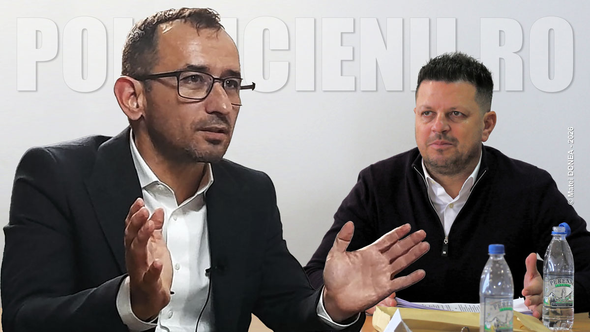 Fostul primar Adrian Torma si actualul edil interimar Cosmin Schinteie